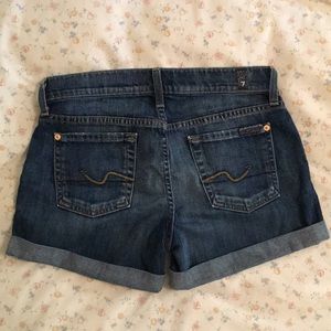 7 for all mankind shorts size 25